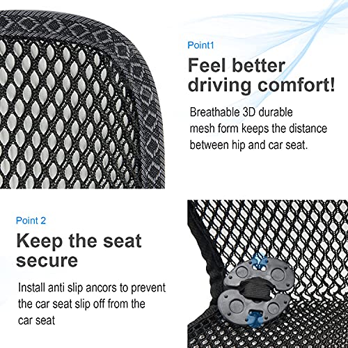 carrotez Cool Double Breathable 3D Air Mesh Car Seat Cushion pad, Cool