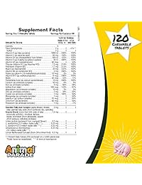 Nature's Plus Animal Parade Oro Niños Multi-Vitamina 120 unidades, TRTAZ11A, 120, 1