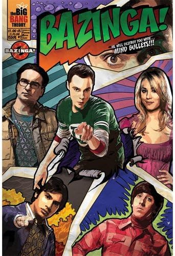The Big Bang Theory Comic Bazinga Maxi Poster, Multi-Colour