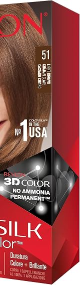 Revlon Colorsilk 51 Light Brown Ammonia Free Hair Dye Color view 3