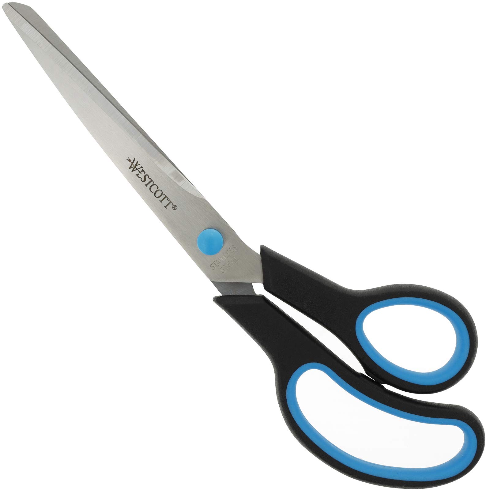 Westcott 9 inch Easy Grip Soft Grip Scissor - Black/Blue