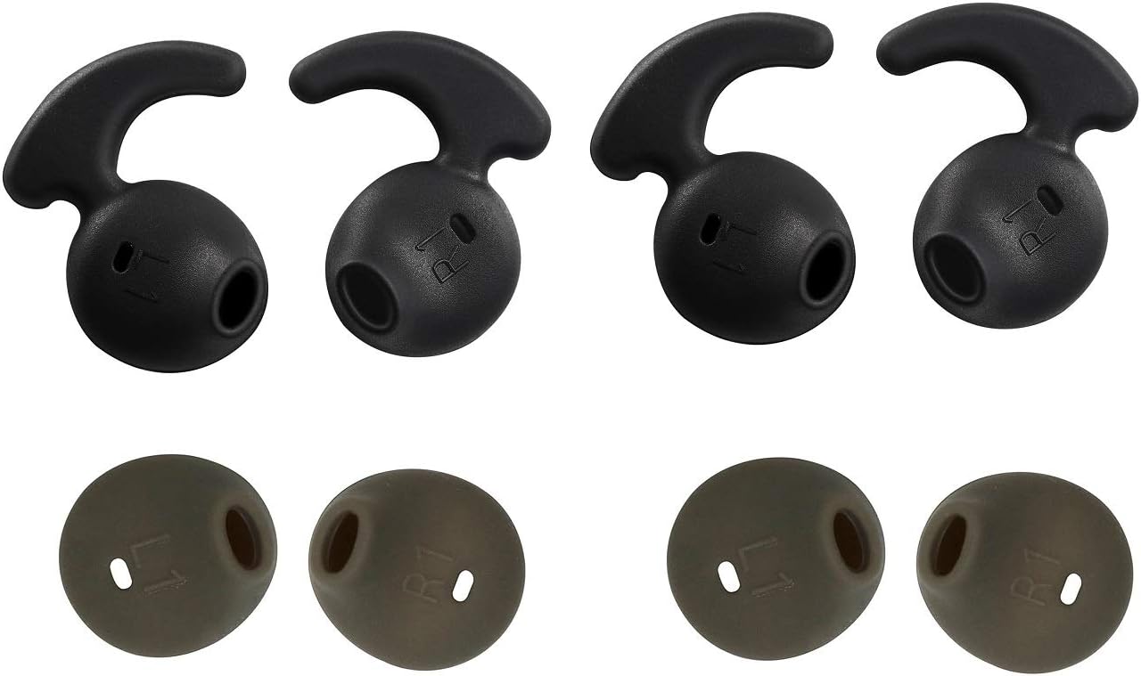 JNSA Replacement Silicone Ear Tips Covers Gels Buds Hooks