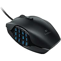 Logitech G600 MMO Gaming Mouse, Black (910-002864)