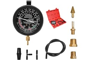 DXNQ Fuel Pump and Vacuum Tester Gauge, Automotive Engine Fuel System Testing Tool, Carburetor Leakage Diagnosis