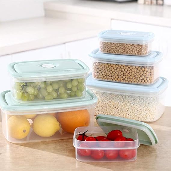INEP Selladas envase de alimento Conjunto, 3pcs / Set Rectangular ...