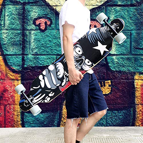 5 TOYEEKA+Drop+Through+Longboard+Skateboard+Cruiser
