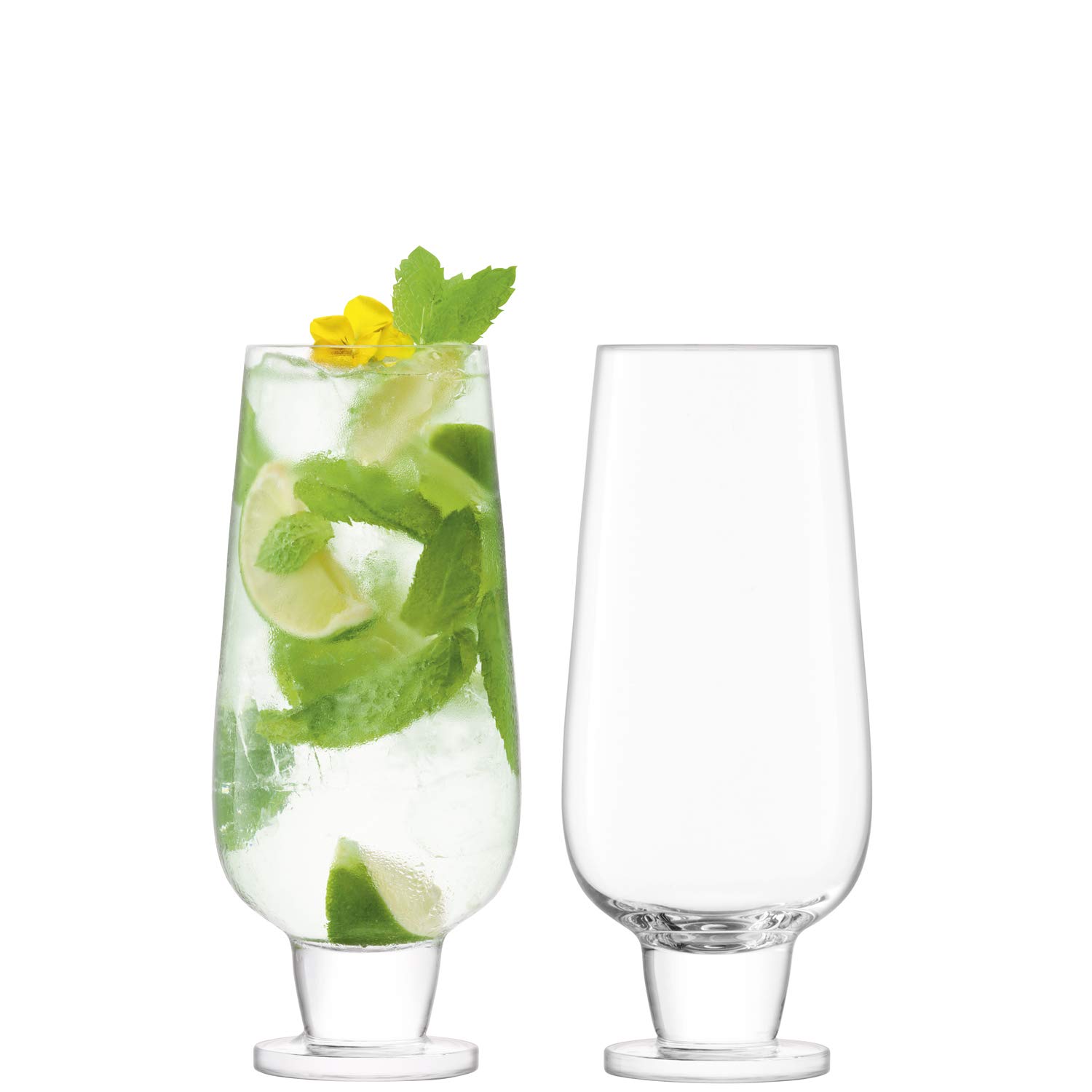 LSA International Rum Mixer Glass 550ml Clear | Set of 2 | Mouthblown & Handmade Glass | RU02