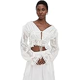 For Love & Lemons Women's Jeanne Jacquard Top