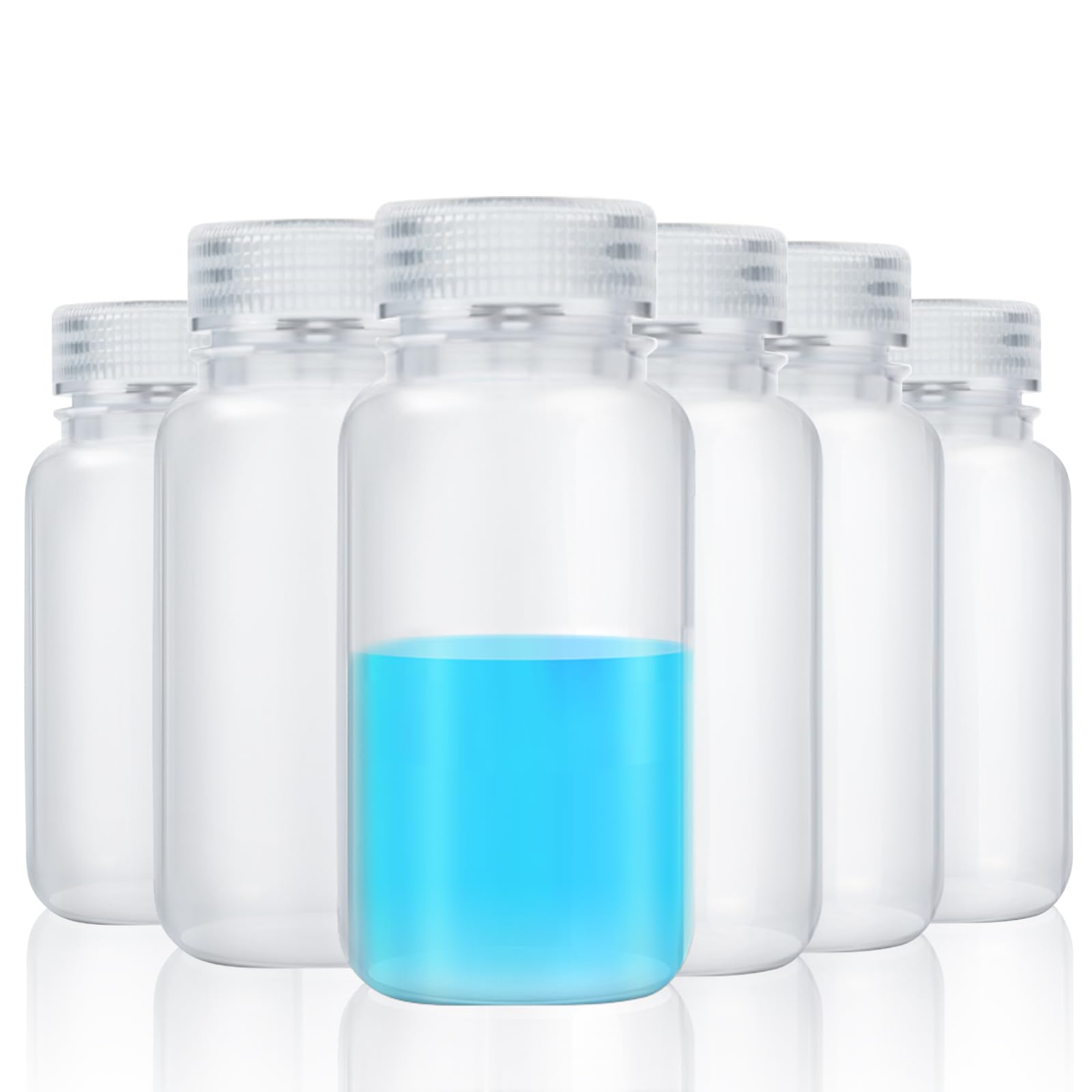 Tatuo 6 Pcs 8 oz 250ml Plastic Sample Bottles 250ml