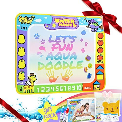 LAUNGDA for Kids Water Doodle Mat Aqua Doodles Color Drawing Toy Birthday for Boy Girl Kid Toddler