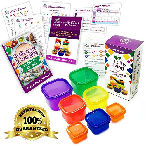 Healthy Living 7 Piece Portion Control Containers Kit