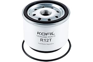 KOFIL Marine Fuel Water Separator Element Of R12T Fuel Filter/Water Separator R12t Filter Replacement Replaces Racor S3240 18-7987 R12T 120AT NPT ZG1/4-19 for Marine Engine