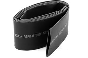 Uxcell a15110200ux0263 35 mm Diameter Polyolefin Insulation Heat Shrink Tubing 1.5M 5' Black