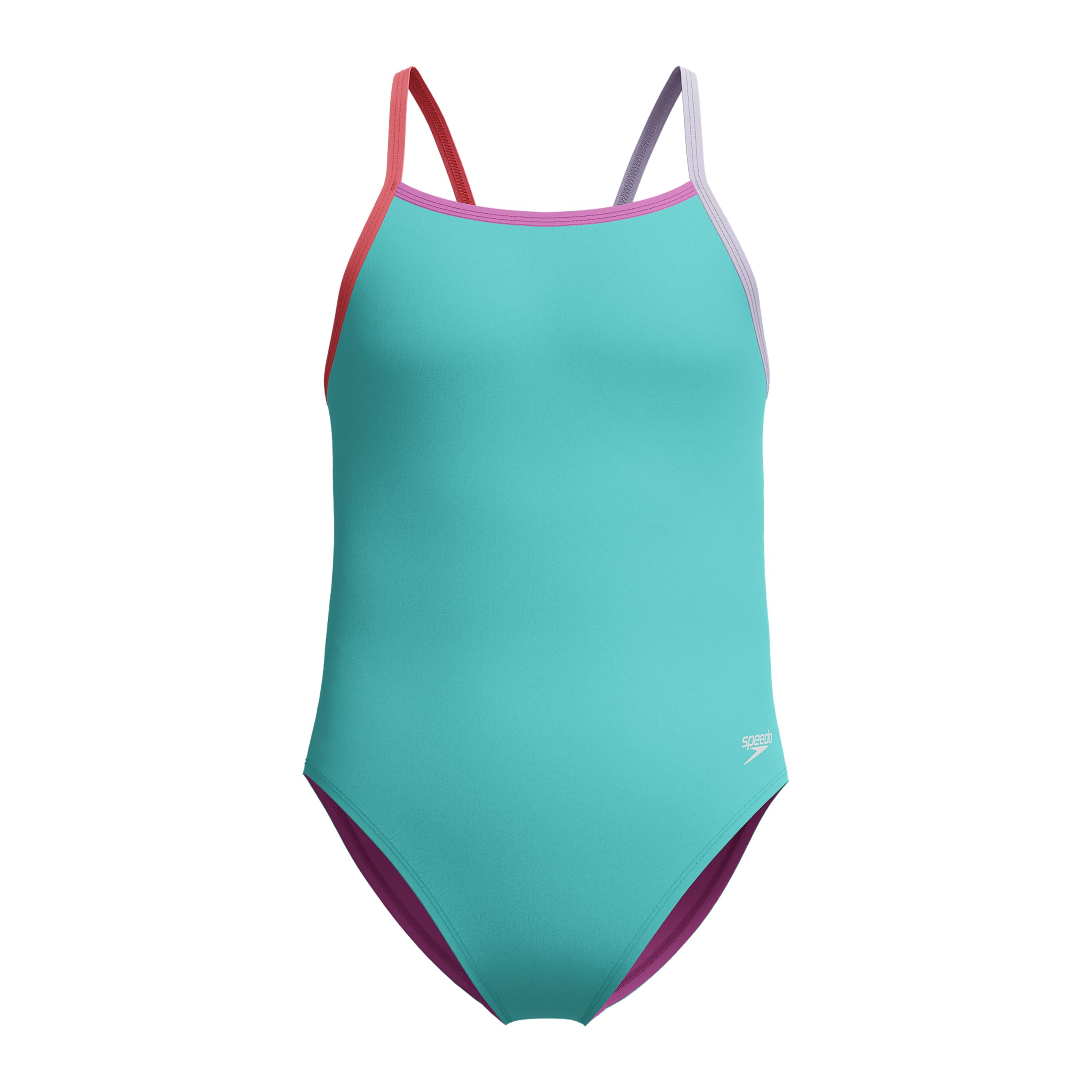 Speedo Girl's Swimsuit One Piece Thin Straps Image