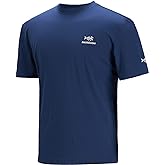 BASSDASH Men’s UPF 50+ Sun Protection Fishing Shirt Short Sleeve UV T-Shirt
