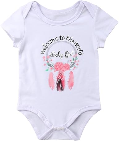 welcome to the world baby girl clothes