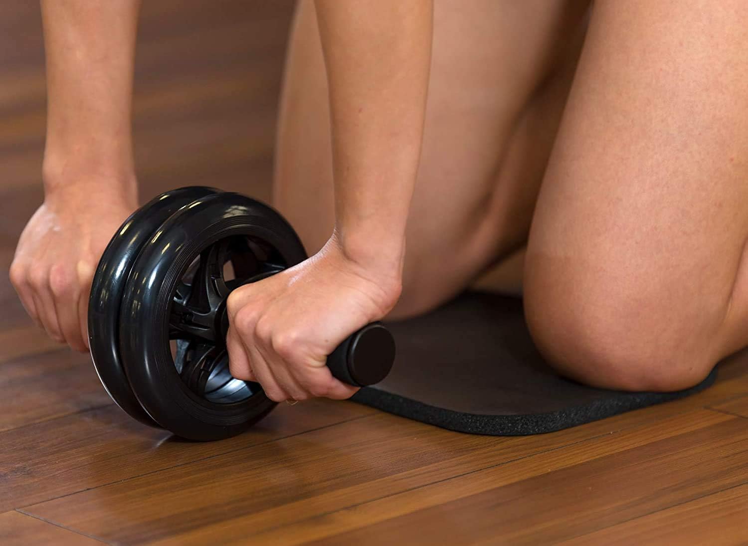 Yoga EVO Abdominal Trainer Kit - Ab Wheel + Knee Pad - Ab Trainer Fitness Equipment : Sports & Outdoors