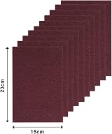 Faithfull AHPMAROON Maroon Very Fine Hand Sanding Pad 230x150mm - 10 Pack view 2