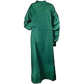 American Health Service Cloth Procedure Medical Gown, Washable Reusable Gown, Long Sleeve & Elastic Cuff, 100% Cotton, Unisex, Large