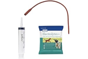 LBH Market Weak Lamb and Goat Kid Feeding Kit 1- Tube (14Fr), 1-Syringe (60 ML), Electrolytes +