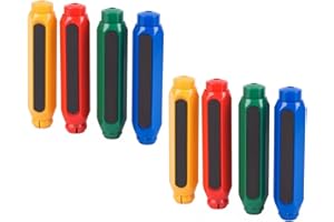 Lexziuo 8PCS Magnetic Chalk Holder - Adjustable Chalk Clip Grip with Storage Case for Teachers, School, Classroom, Office Whi