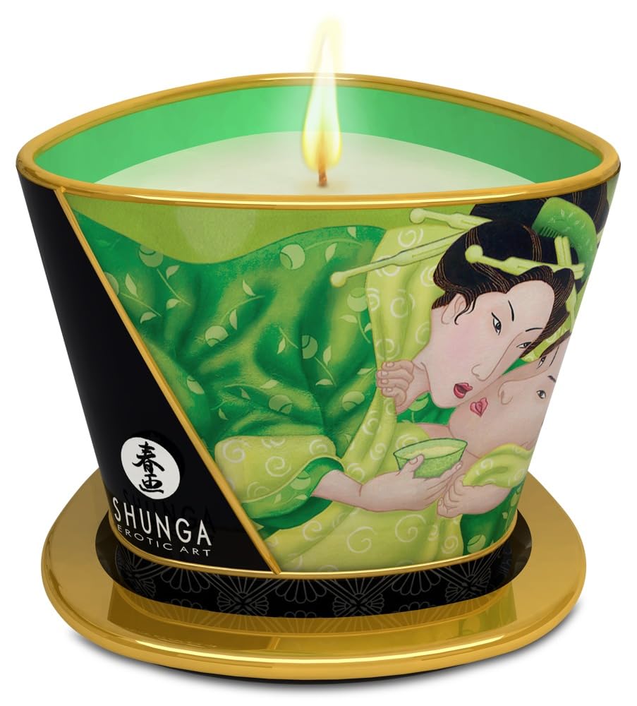 Shunga Exotic Green Tea Massage Candle, 9045117