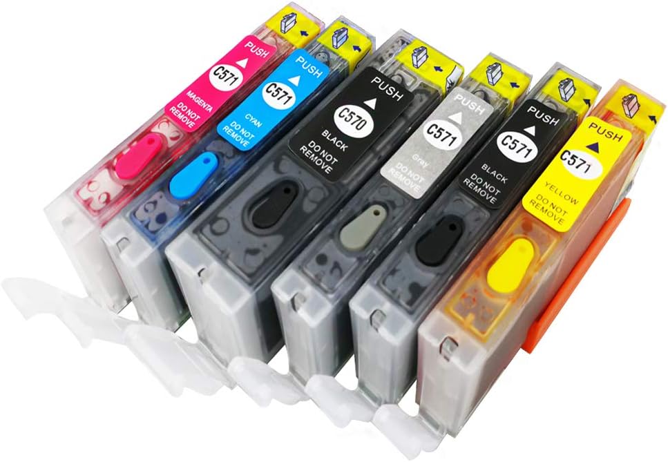 Cartouche D'encre Compatible Canon MG7752 - Premium PGI-570/CLI-571 - Neuf Sous Blister
