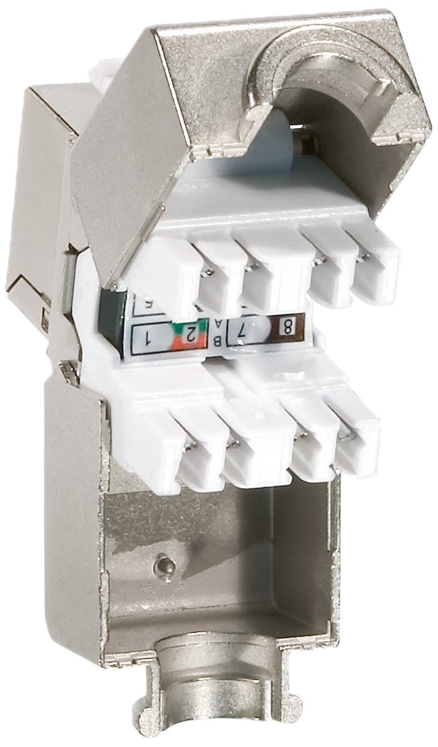 Equip 767210 Keystone Jack Shielded Cat.6 LSA Connection Set of 8 Polybag — image 1