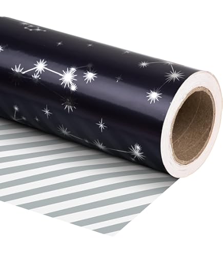 WRAPAHOLIC Papel De Regalo Reversible De 30 Pulgadas, Rollo Jumbo
