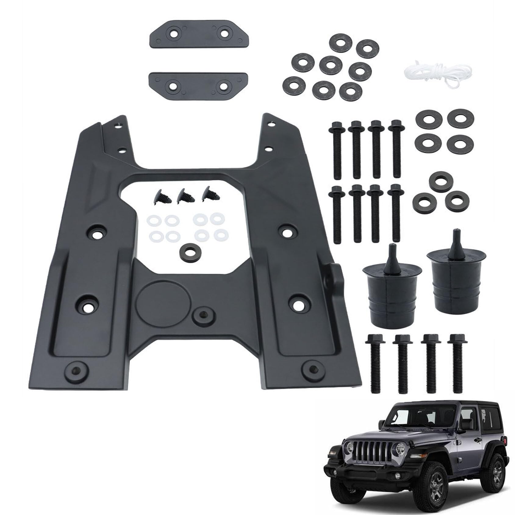 Photo 1 of ANTUKO Spare Tire Hinge Reinforcement Kit Aluminum Alloy Replacement for 2018 2019 Wrangler JL 82215356AB