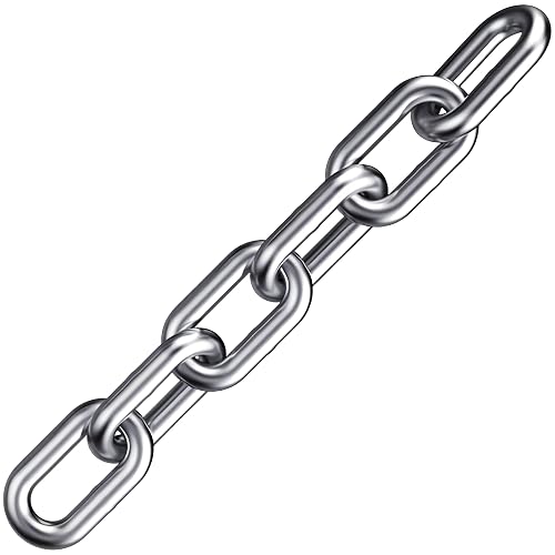 Stainless Steel Chain, Lsqurel 3/8inch Heavy Duty Chain Link Chain 6 ...