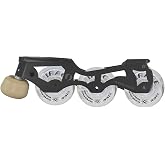 Jackson Atom Inline Roller Skate Frame System - Mirage (Size 236, White -Silver 226mm Cloud White Wheels)