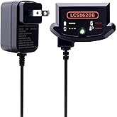 Lasica Compatible with Black and Decker 20V Lithium Battery Charger LCS1620B Compatible with Black & Decker 20 Volt Max Lithium Battery LBXR20 LBXR2020-OPE LB2X3020 LB2X4020 LBX4020 90590282 BDCAC202B