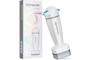 LI VING CANDOR Derma Stamp Adjustable Bioneedle 120,Professional Microneedling Stamp, Best Derma Roller Alternative,0.25mm,Microneedle Skin Pen for Men and Women Skin Care Home Use