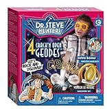 Uncle Milton Dr. Steve Hunters - Crack 'N Open Geodes Real Specimens -Scientific Educational Toy