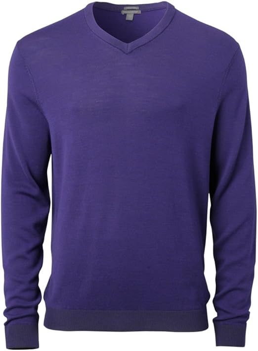 Ashworth Mens Plaited Merino VNeck Sweater at Amazon Men’s Clothing