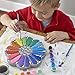 MindWare Paint Your Own Stepping Stone: Flower - Weather Resistant Paint Your Own Stepping Stones for Kids Craft Kit Includes Paint, Brushes and Instructions – Ages 8 and Up