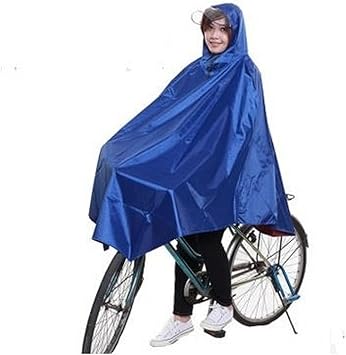 Amazon Co Jp カゴまでカバー 自転車 用 レイン コート ポンチョ タイプ 通勤 通学 用 に レディース メンズ 兼用 サイクル レイン ウェア 雨合羽 雨具 カッパ ブルー 青 スポーツ アウトドア