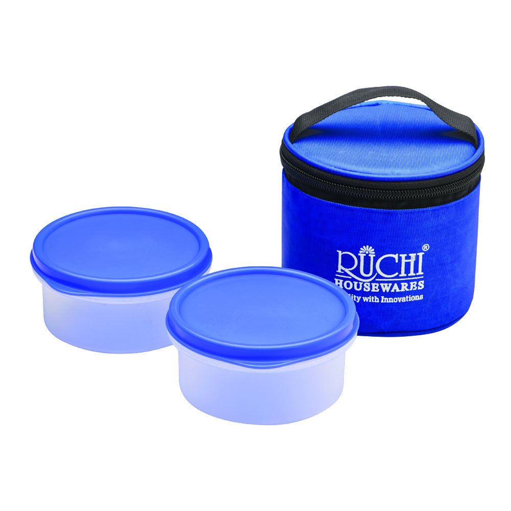 Buy Ruchi Food Fresh Small Plastic Tiffin Box Set, 350ml, 3Pieces