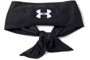 Under Armour Tie Headband - Black, 3 inches - Women's Workout & Training Sweatband