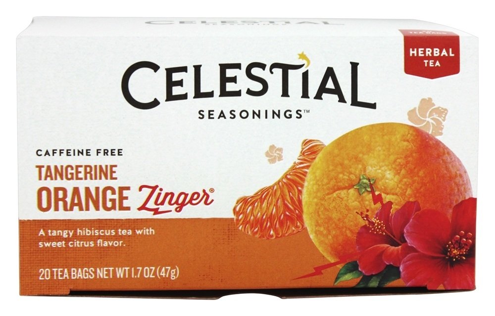 Celestial Seasonings Tea Bag, Tangerine Orange Zinger, 1.7 Ounce (Pack of 6)