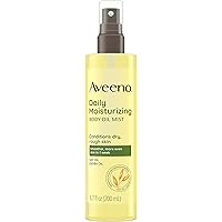 Aveeno Daily Moisturizing Dry Body Oil Mist with Oat and Jojoba Oil for Dry, Rough Sensitive Skin, Nourishing & Hypoallergeni