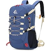 Bseash 40L Waterproof Hiking Backpack with Rain Cover, Outdoor Sport Travel Bag Daypack for Camping Climbing Skiing Cycling (Blue)