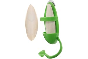 Toyvian Parrot Feeding Tool Cuttlebone Holder Bird Food Rack 3pcs Set Cage Feeding Bracket for Birds and