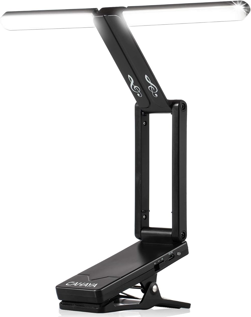 CAHAYA Rechargeable LED Music Stand Light w Clip 10 LEDs 2 Brightness Modes