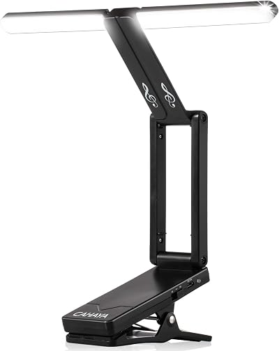 CAHAYA Rechargeable LED Music Stand Light w Clip 10 LEDs 2 Brightness Modes