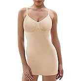 SHAPERX Shapewear Slip for Women Under Dresses Tummy Control Seamless Sculpt Body Shaper