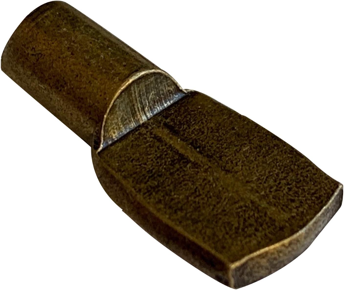 1/4" Spoon Style Shelf Support Pegs Antique Brass