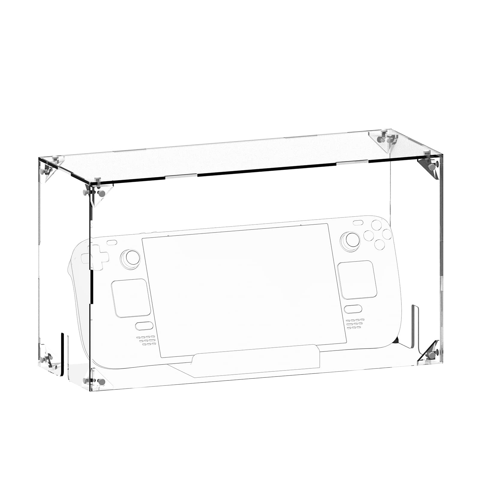 Geekria Acrylic Dust Cover Compatible with Steam Deck Charging Dock, Anti Scratch Waterproof Transparent Display Box