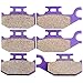 ECCPP Front+Rear Kevlar Carbon Brake Pads Fits for Bombardier DS650 Outlander 330 400 650 800 for Can-Am DS650 Outlander 400 500 650 800 Outlander Max 400 Renegade 800R FA307 FA317